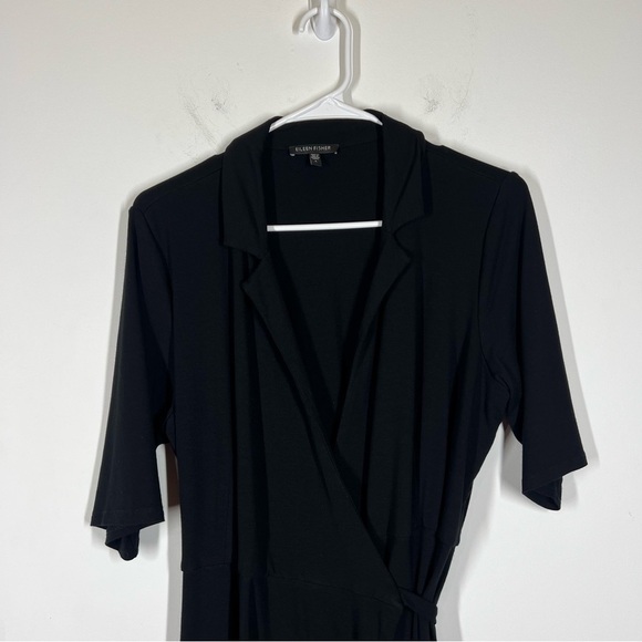 Eileen Fisher Wrap Dress Size Large - Picture 3 of 7